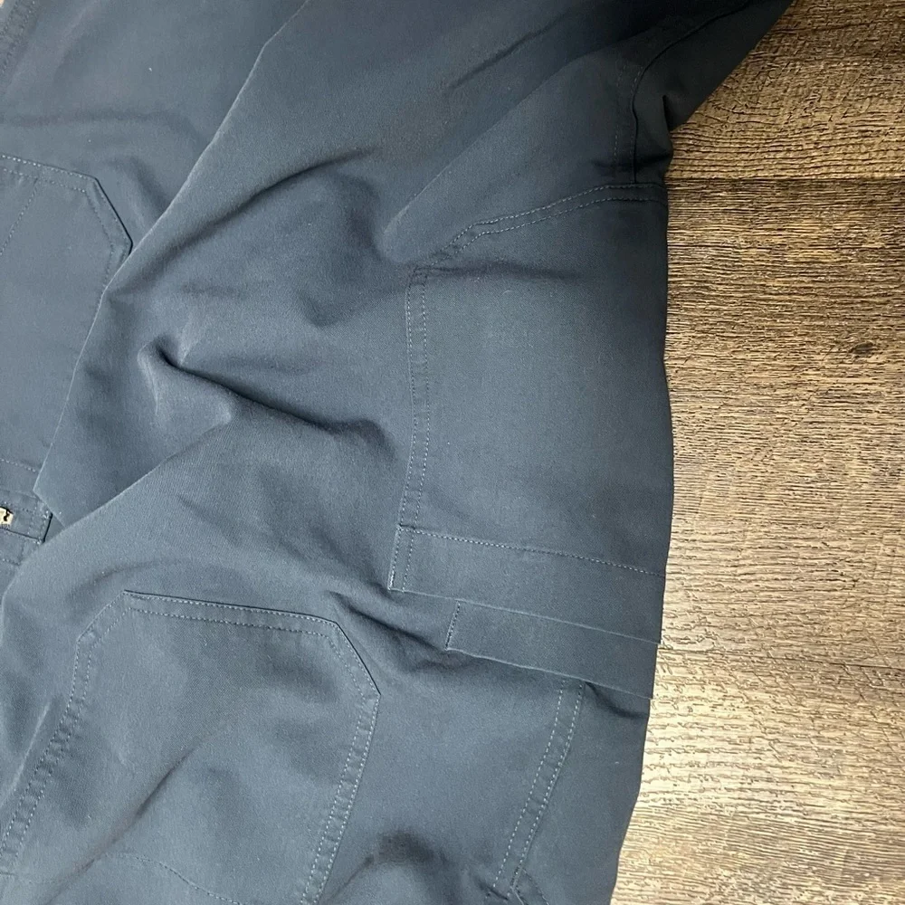 Figs Blue Cargo Pants with Elastic Waistband
